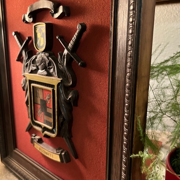 Vintage Halbert’s Coat Of Arms Royal Crest Shield Sword Wall Decor RICHBELL 70s - Picture 11 of 15